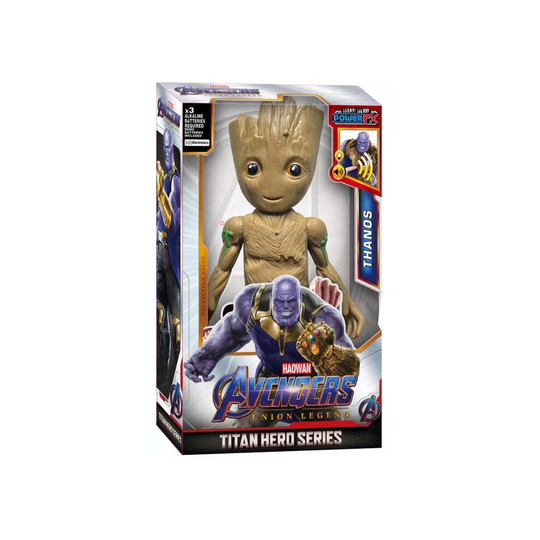 (Groot) Spiderman Thanos Thor Captain Hulk Iron Man Venom Ronin Groot Action Figure Toys