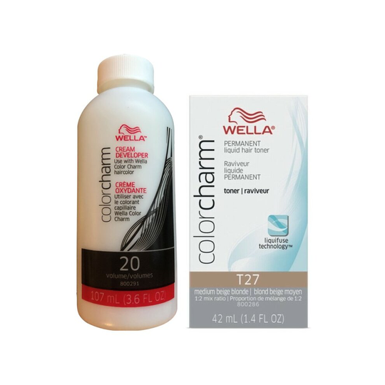 (Wella T27 + Wella Developer Vol 20) Wella T18 / T14 / T11 / T27 / T28 / 050 / Developer Vol 20
