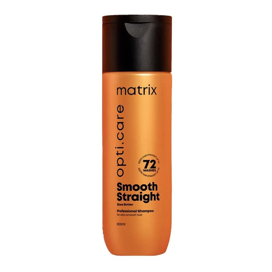 MATRIX Opti Care Professional Shampoo 200ml | Controls frizz leaving hair salon like Smooth Straight | With Shea Butter | For...