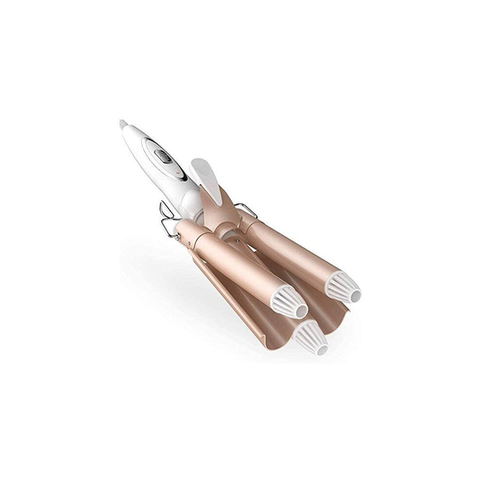 3 Barrels Hair Curler, Uong Professional 22mm Ceramic Curling Iron Curling Wand Curler Hair Styling Tool Fast Heating Adjustable Temperature (170
