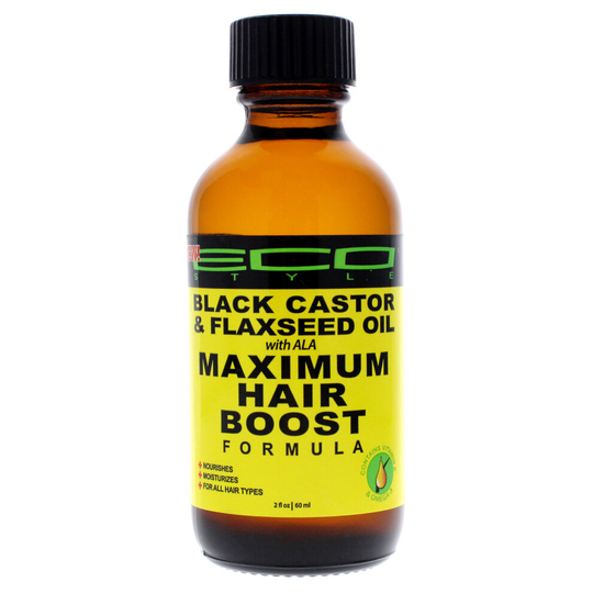 Ecoco Eco Style Maximum Hair Growth Oil - Black Castor And Flaxseed 2 oz Oil