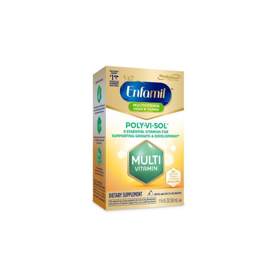 Enfamil Poly-Vi-Sol Liquid Multivitamin Supplement for Infants and Toddlers, 50 mL dropper bottle