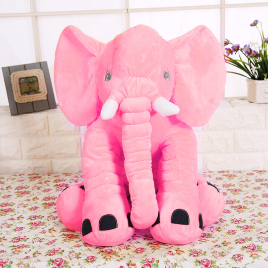 (Pink) 24"Large Plush Stuffed Elephant Animal Toy Gift