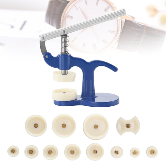 13PC Watch Back Case Press Crystal Glass Closer Fitting Repair