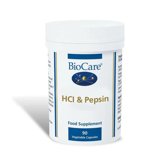 BioCare HCL and Pepsin, 90 VCapsules