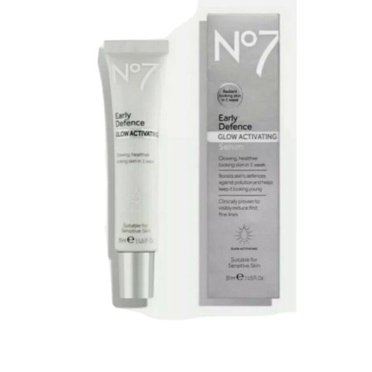 No7 early defence glow activating serum - 30ml