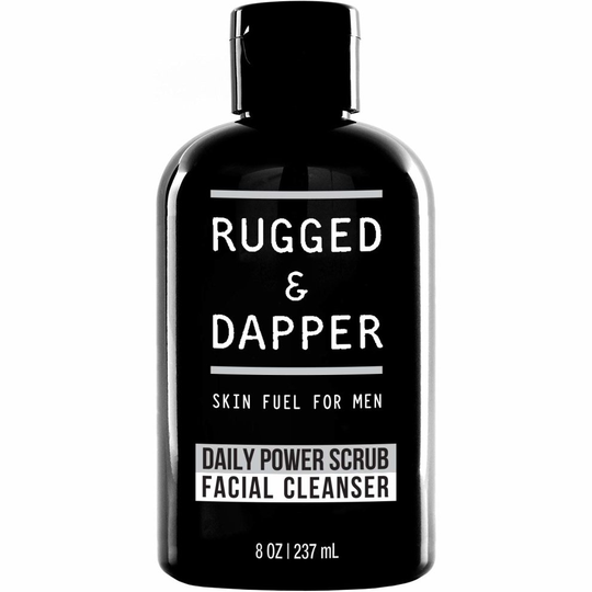 RUGGED & DAPPER Daily Face Wash and Scrub Cleanser for Men, 8 ounces