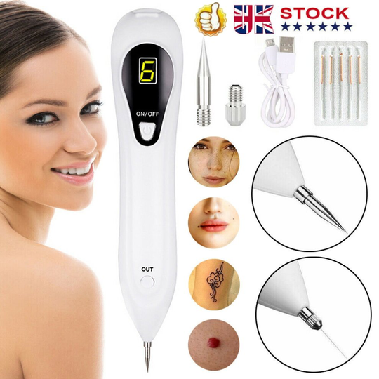 LCD Laser Skin Tag Remover Mole Wart Freckle Tattoo Removal Machine