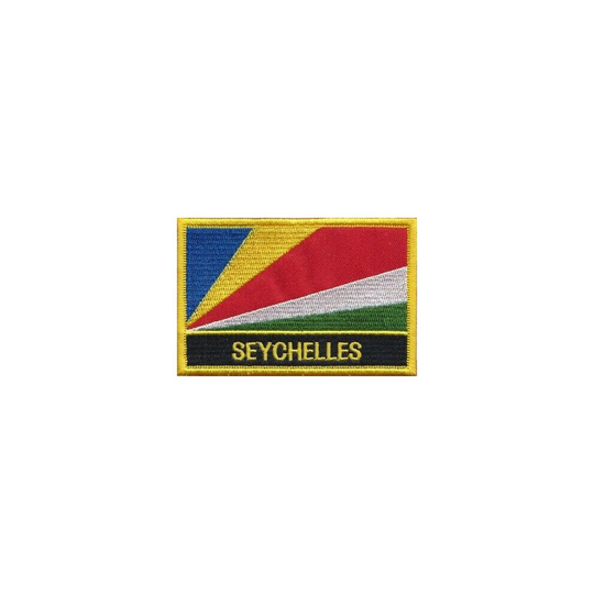Seychelles Flag Embroidered Patch - Sew or Iron on