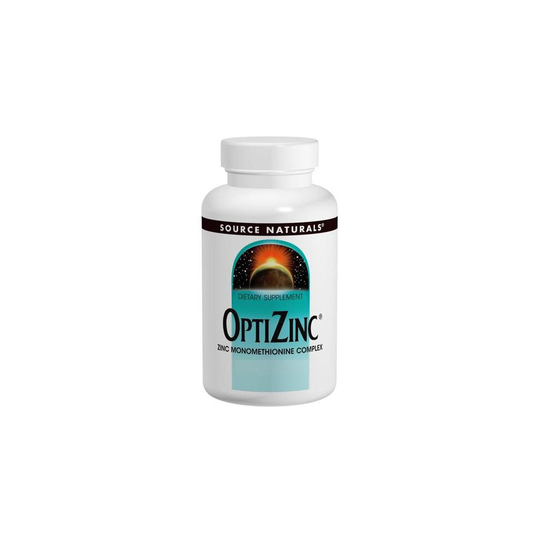 Source Naturals Zinc, OptiZinc - Zinc Methionine Sulfate Complex, 30mg x 120 Tablets