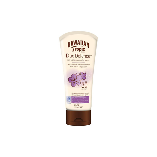 Hawaiian Tropic Duo Defence Sun Lotion Spf30 180ml