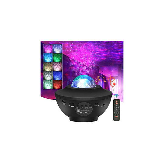 Nestling Star Projector Galaxy Light Projector LED Night Light Lamp with Remote Control Sleep Soothing Colors Changing Lamp with Music Bluetooth