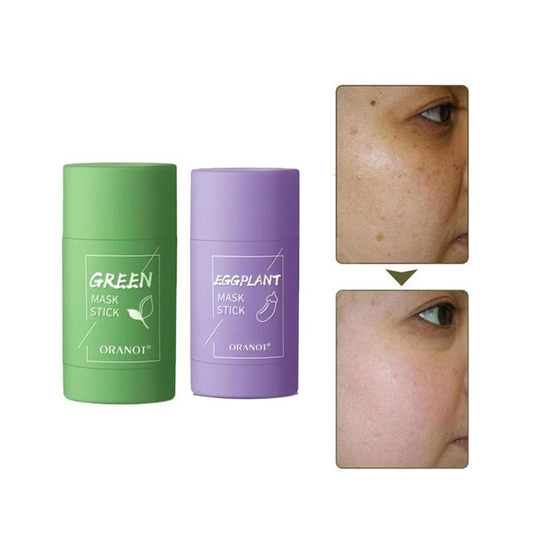 Green Tea Clean Face Oil Control Solid Mask Mud Stick*2pcs