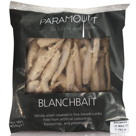 Paramount Frozen Breadcrumb Coated Blanchbait - 1x454g