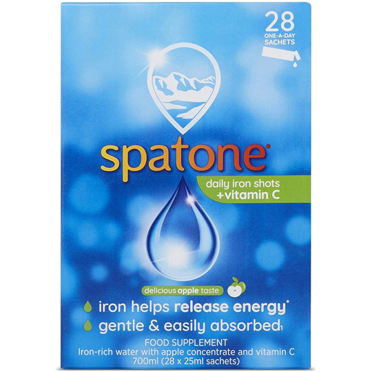 Spatone Liquid Iron Supplement Apple Flavour, 28x25ml (Packaging May Vary)