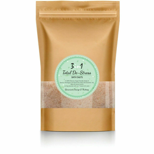 (100g, Total De Stress) 3in1 Epsom Salts Himalayan Pink Salt Dead Sea Salt