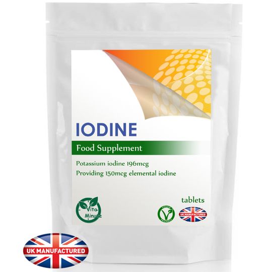 Potassium Iodine 150mcg - 30 Tablets, Thyroid Support, UK (V)