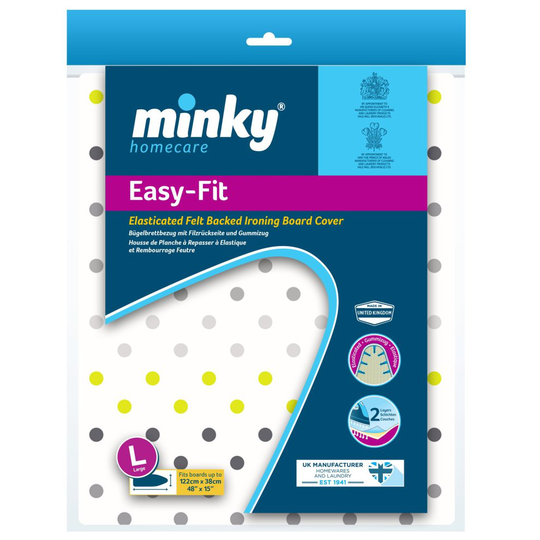 Minky Easy Fit Ironing Board Cover - 122 x 38 cm