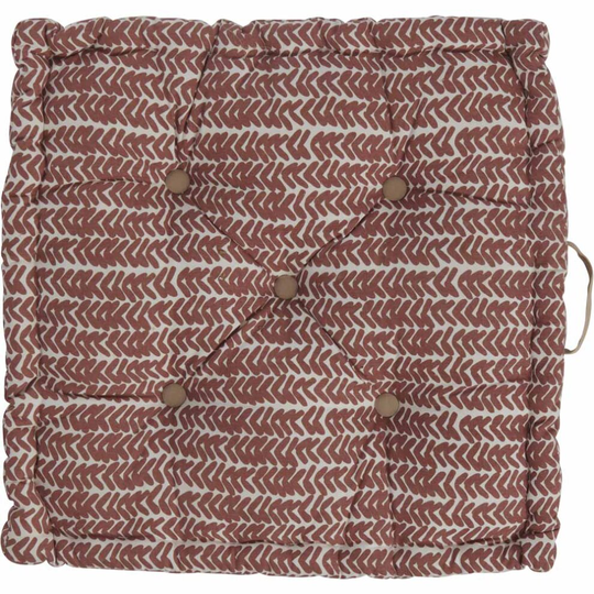 wilko Chevron Outdoor Circular Floor Cushion, 14 x 58 x 58cm
