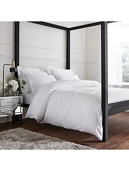 Bianca Fine Linens Luxury 800 Thread Cotton Sateen Duvet Cover Set - White