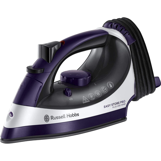Russell Hobbs 23780 Easy Store Pro, Plug & Wind Iron, 0.330 Litre, 2400 Watt