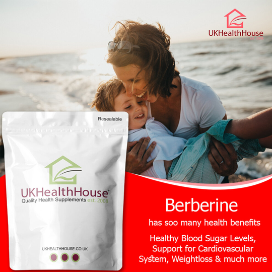 (Berberine Extract 500mg 10:1 - 90 Capsules Vegan Supplement 100% Natural) Berberine Extract 500mg 10:1 Capsules