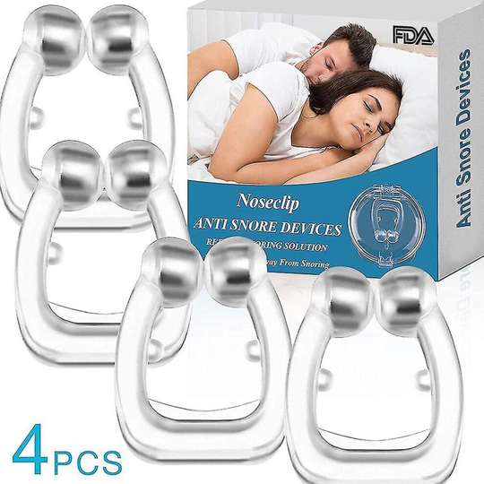 4pcs Silicone Magnetic Stop Snoring Device Professional Sleeping Aids
