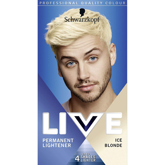 (00B Ice Blonde) Schwarzkopf Live Men Permanent Hair Colour For Him 00B Ice Blonde Shade