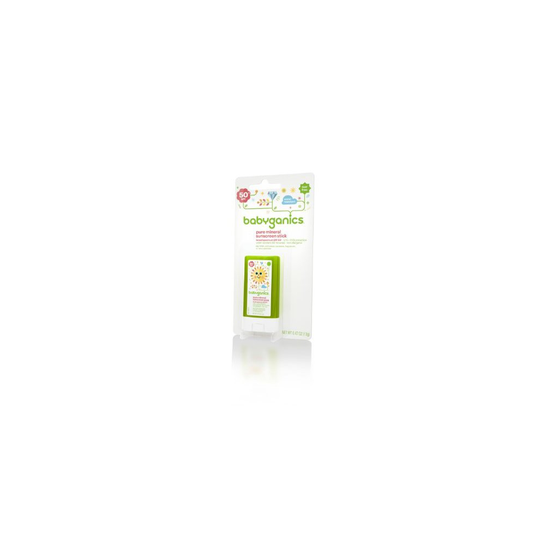 BabyGanics Pure Mineral Sunscreen Stick SPF 50+, 0.47oz (13g)