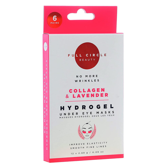 Full Circle Beauty Wrinkles Hydrogel Collagen & Lavender 6 Under Eye Masks