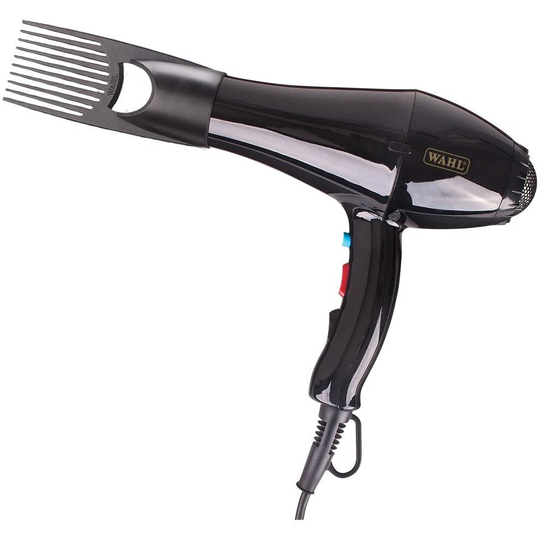 Wahl Hairdryer, PowerPik 5000, Dryer for Women, Hair Dryer with Pik Attachment, Afro Hairdryer, Afro-Caribbean Hair, Three Heat Settings, Anti-frizz