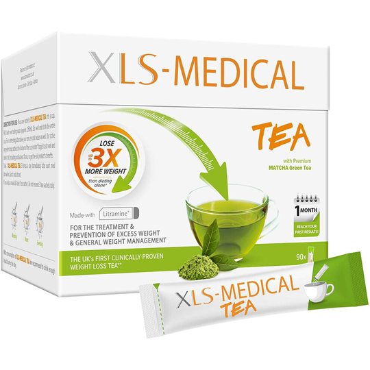 XLS Medical Tea Reduces Calorie Intake of Dietary Fats 90 Sachets, 30 Day Supply **Best Before End OCTOBER 2021