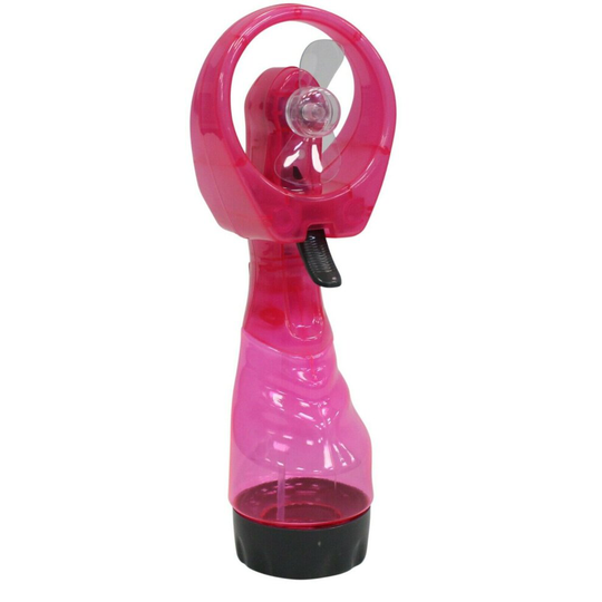Handheld Fan Water Mist Spray Fan Portable Fan Pink Battery Operated Camping Fan