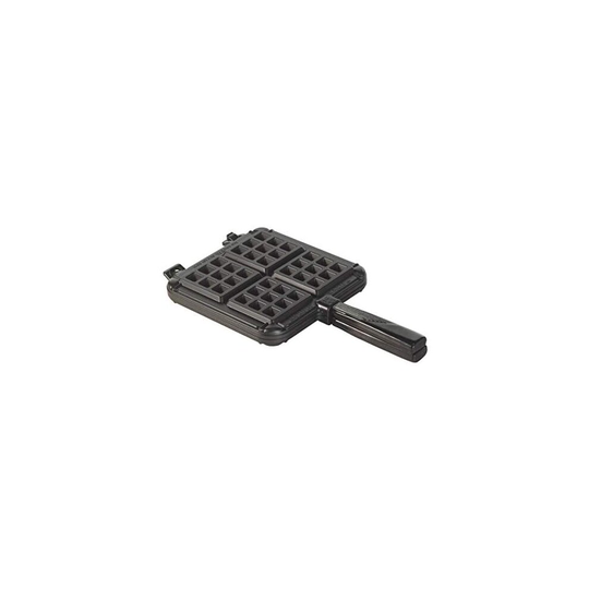 Nordic Ware Stovetop Belgian Waffle Maker, Cast Aluminium Waffle Iron, High-Quality Mould for Belgian Waffles Made in The USA, Colour: Black