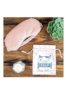 Rest Easy Sleep Better Weighted Eyemask In Pink