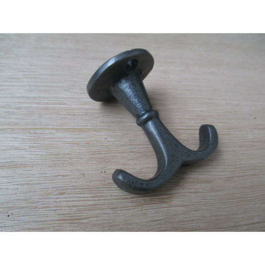 Double Fixed Ceiling Hook antique iron