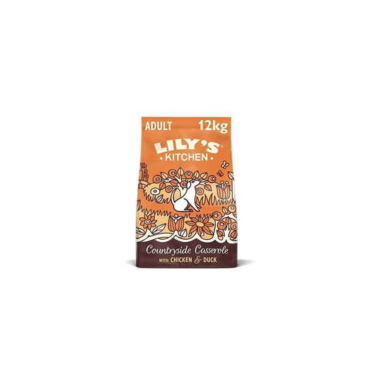 Lily's Kitchen Chicken & Duck Countryside Casserole Natural Grain Free Complete Adult Dry Dog Food (12 kg)