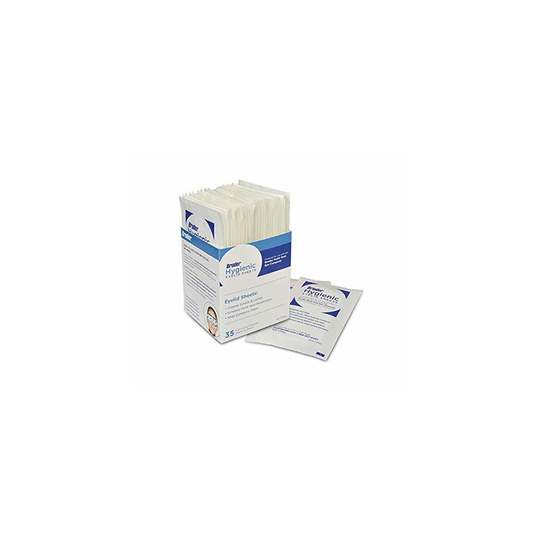 Bruder Hygienic Eyelid Sheets Micro Fine Individually Wrapped Untreated Sheets 35 Count Box