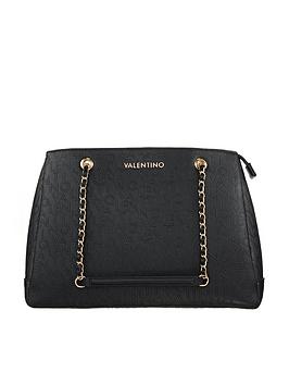 Valentino Bags Valentino Relax Embossed Tote- Black