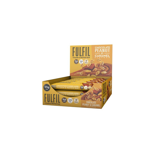 FULFIL Vitamin and Protein Bar Chocolate Peanut & Caramel Flavour, 15 x 55g