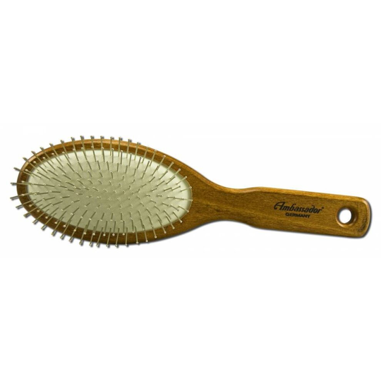 Fuchs Ambassador Wood Oval Hairbrush w/Steel Pins 1 Unit