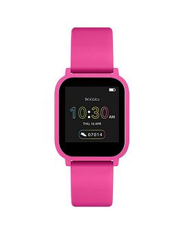 Tikkers Teen Series 10 Pink Silicone Strap Smart Watch, Pink