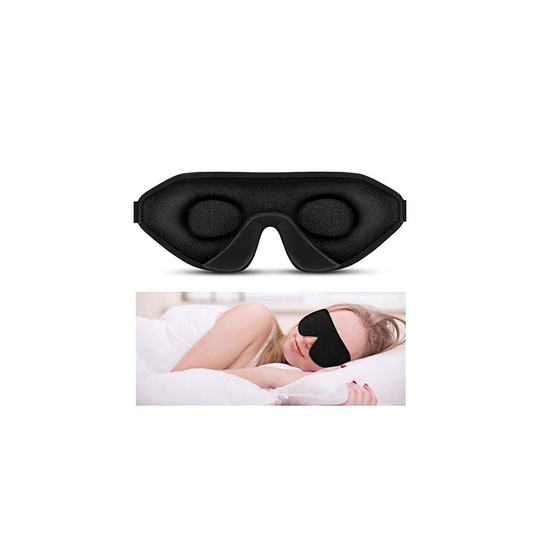 Boniesun 100% Blackout Sleep Mask for Women Men, Sleeping Mask for Light Blocking Eye mask for Sleeping Soft & Comfortable Lycra Fabric 3D C