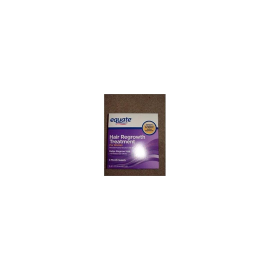 Equate - Hair Regrowth Treatment for Women with Minoxidil 2%, 3 Month Supply( 3 - 2oz bottles )