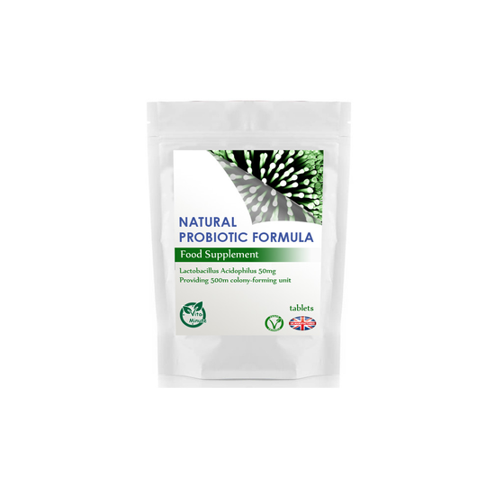 Natural Probiotic Acidophilus Lactobacillus (90 Tablets) Candida, UK
