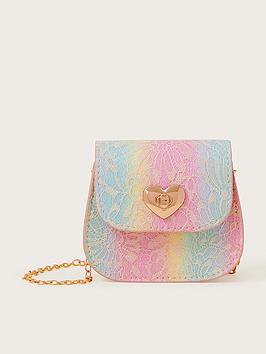 Monsoon Girls Lacey Rainbow Bag - Multi