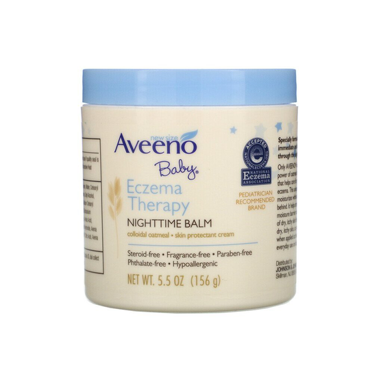 Aveeno, Baby, Eczema Therapy, Nighttime Balm, 5.5 oz (156 g)