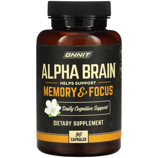 Onnit Alpha Brain, Memory & Focus, 90 Capsules