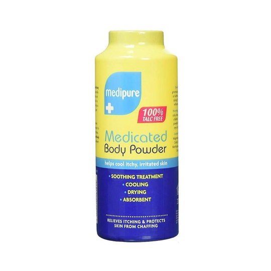 Medipure Unisex Medicated Body Powder for Itchy, Irritated Skin-200g New