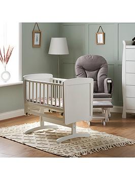 Obaby Gliding Crib And Mattress - White